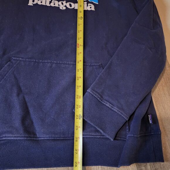 Patagonia Hoodie Sweatshirt Mens Large Blue P6 Logo Uprisal Pullover Gorpcore - Picture 6 of 9